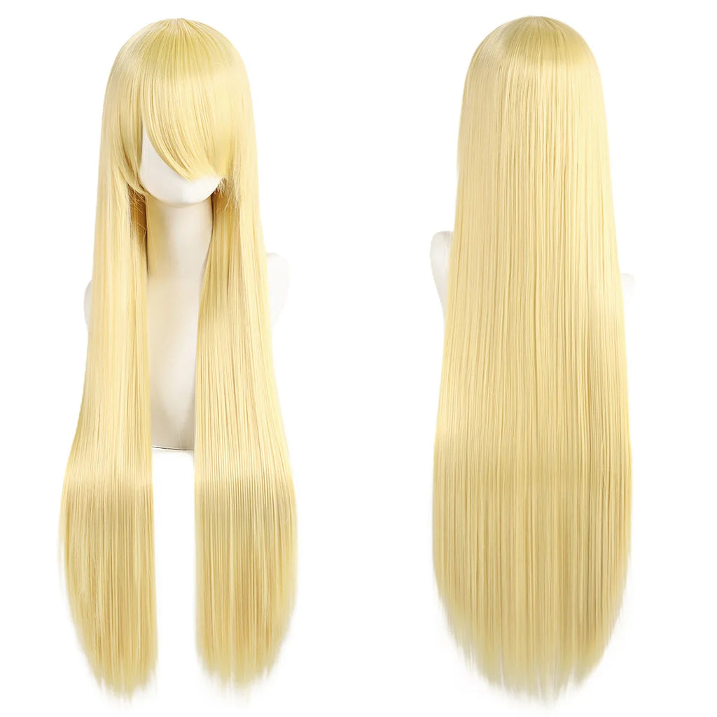 Long Synthetic Wig w Bangs