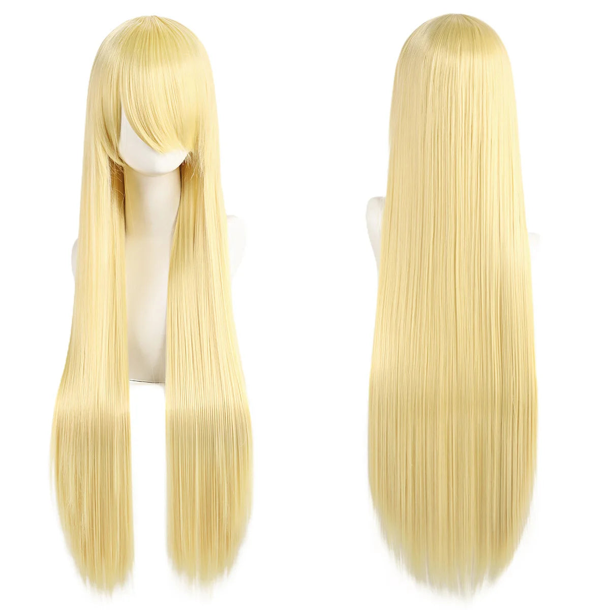 Long Synthetic Wig w Bangs