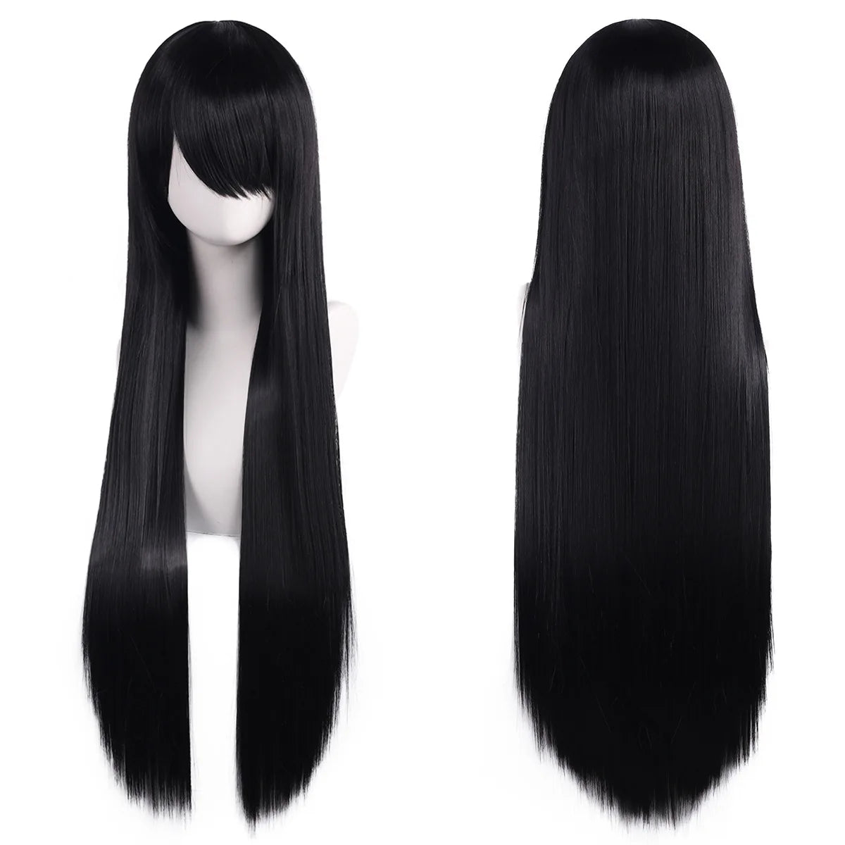 Long Synthetic Wig w Bangs