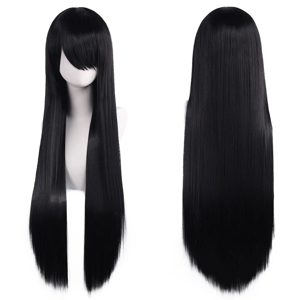 Long Synthetic Wig w Bangs