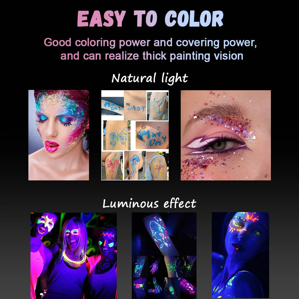 12 Colors Body Paint Oil Based