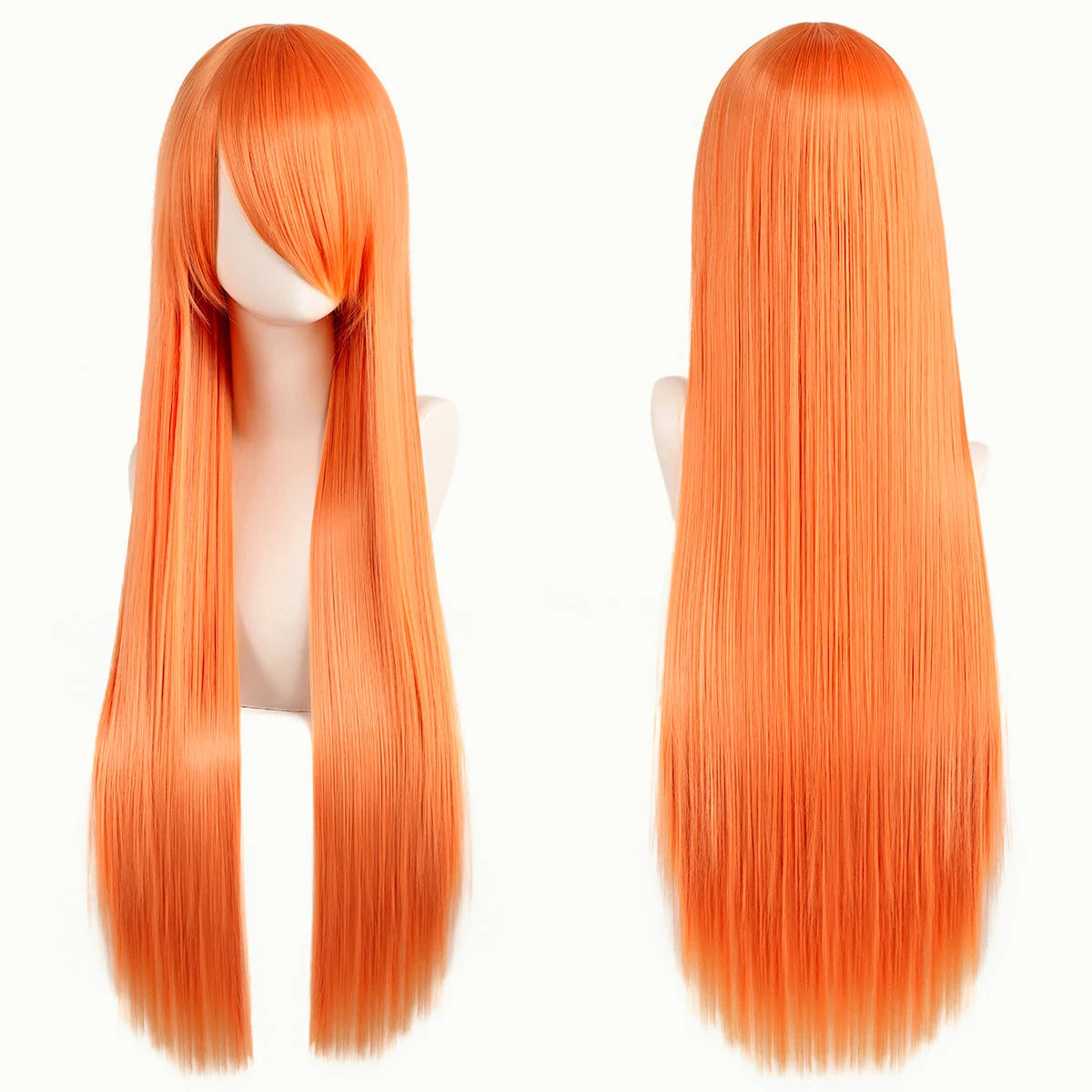 Long Synthetic Wig w Bangs