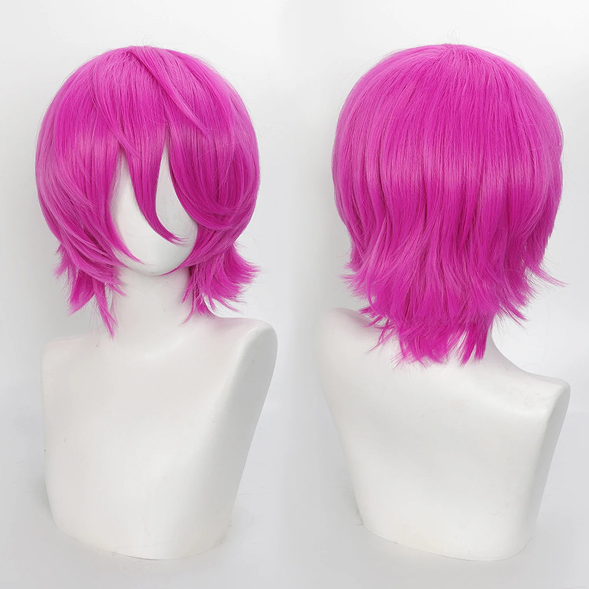 Short Synthetic Wig with Air Bangs