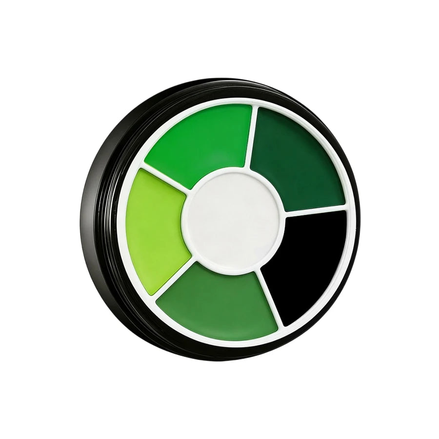 Green Body Paint Palette 6 Colors