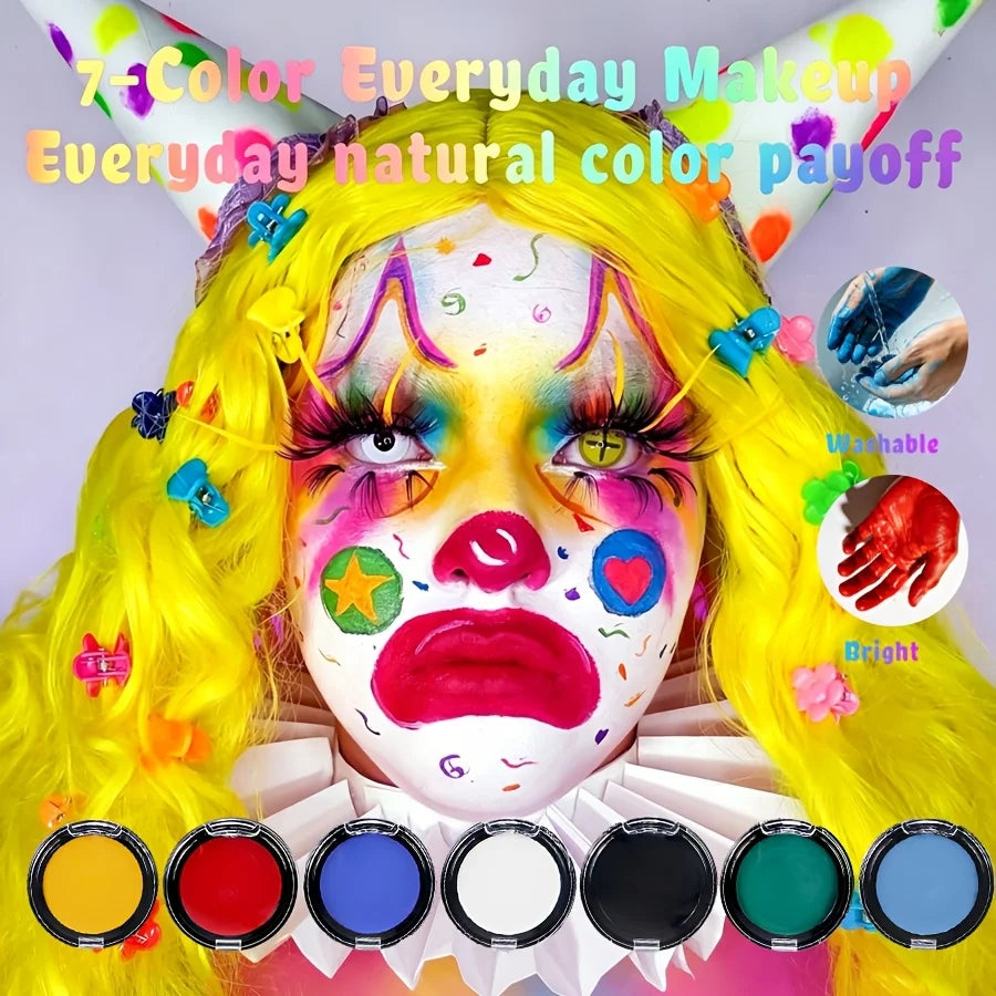 12 Color UV Reactive Face Paint
