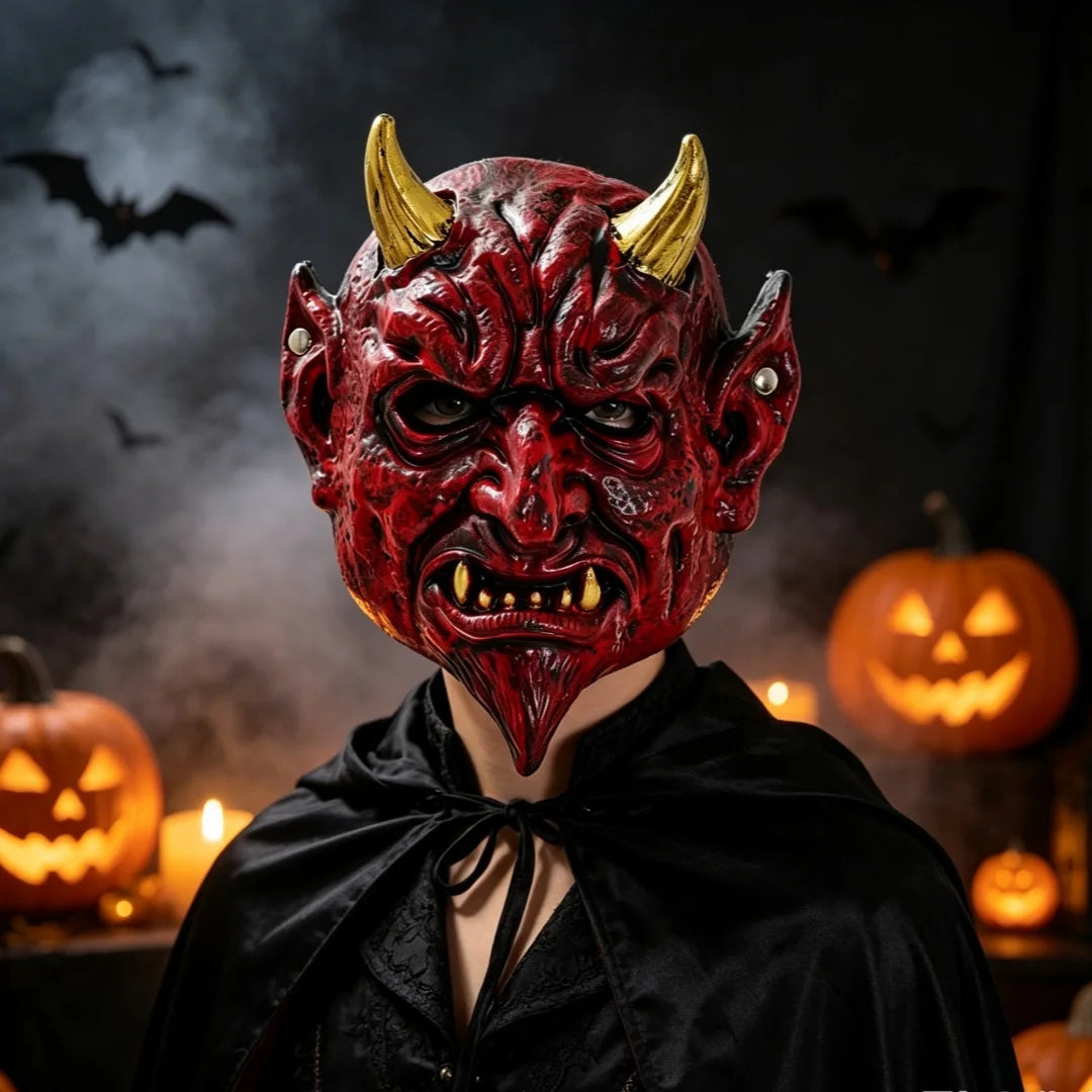 Red Devil Horn Mask