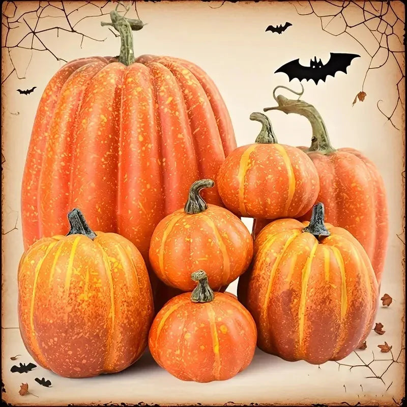 7pcs Pumpkin Decor
