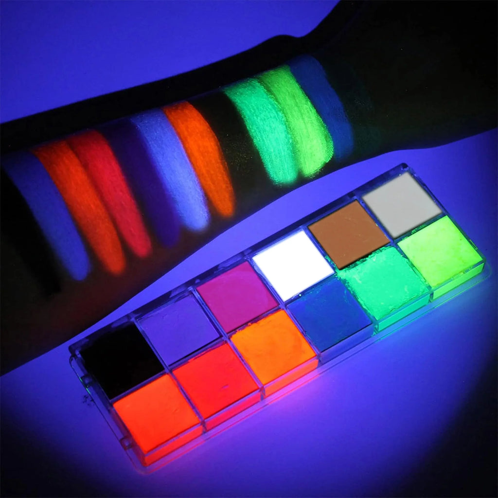 12 Colors Body Paint Oil Based