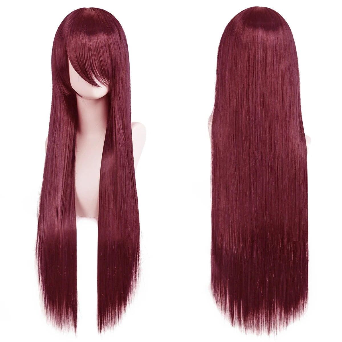 Long Synthetic Wig w Bangs