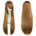Long Synthetic Wig w Bangs