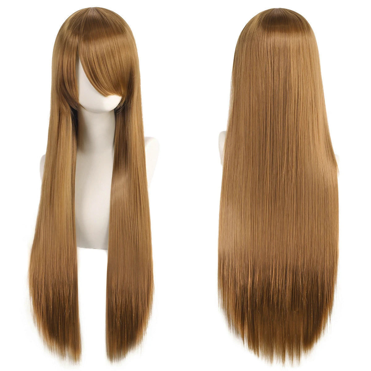 Long Synthetic Wig w Bangs