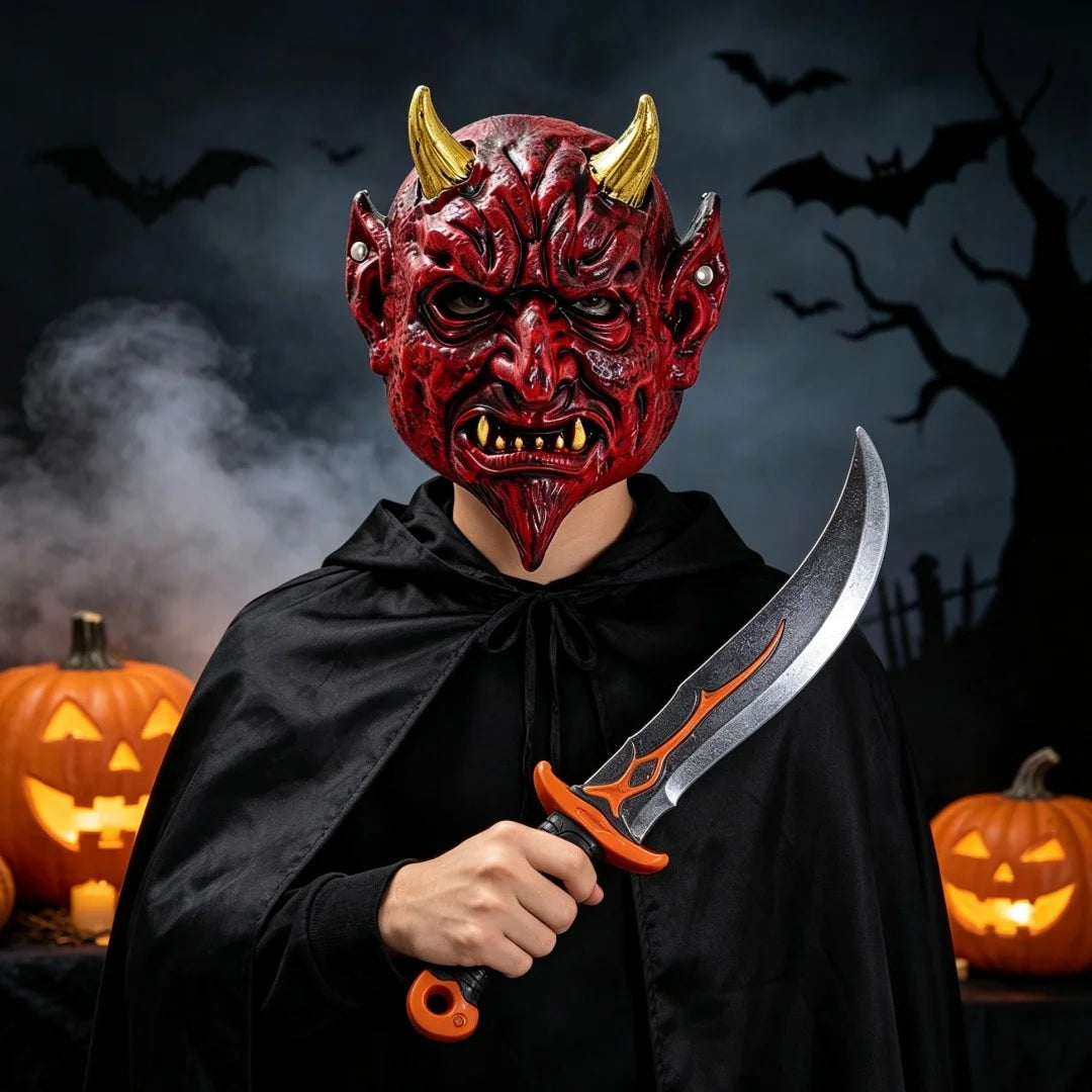Red Devil Horn Mask