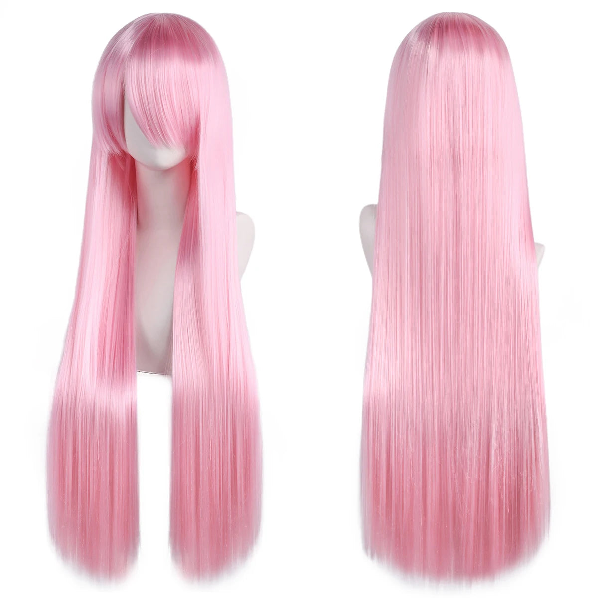Long Synthetic Wig w Bangs