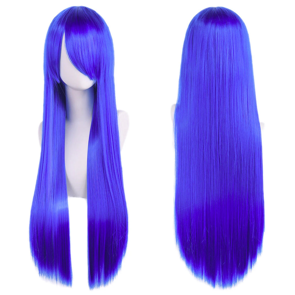 Long Synthetic Wig w Bangs