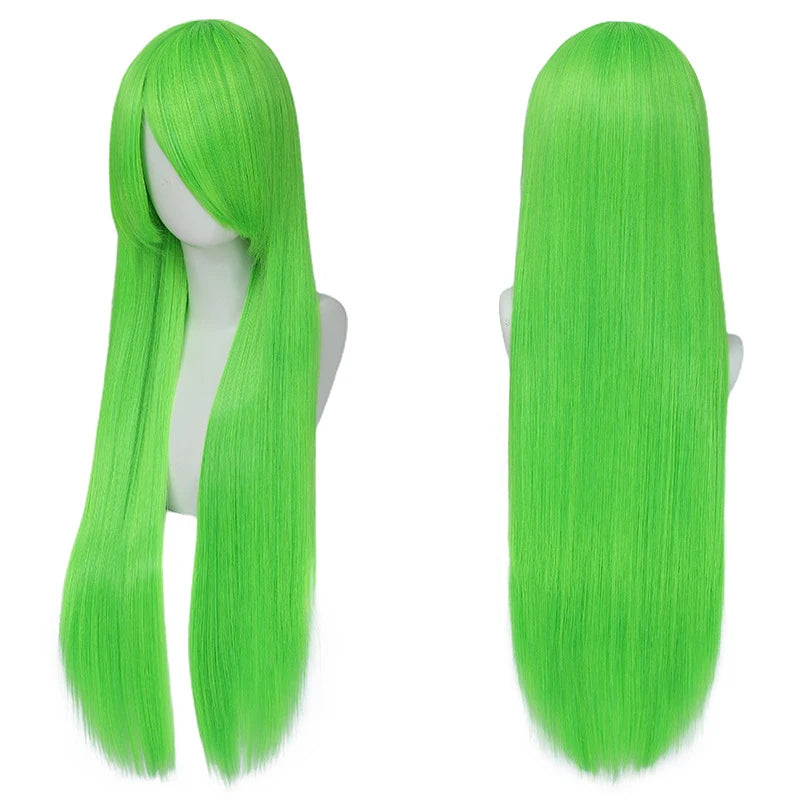 Long Synthetic Wig w Bangs
