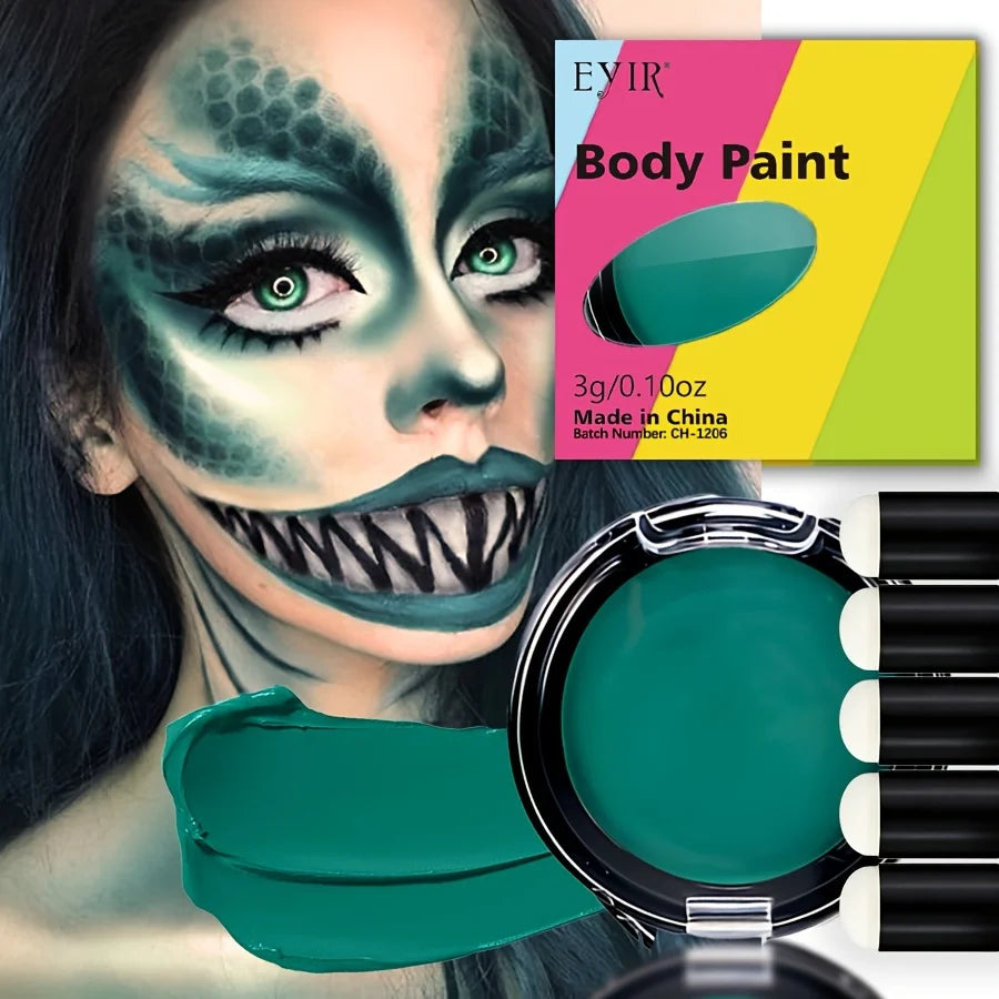 12 Color UV Reactive Face Paint