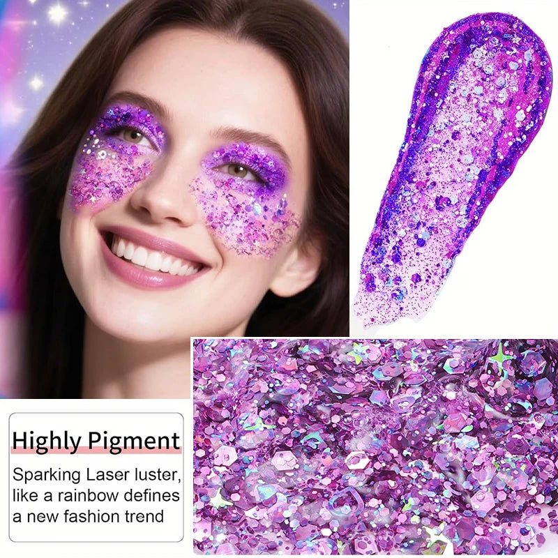 Purple Matte Shimmer Eyeshadow Palette